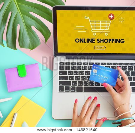Add Cart Buy Now Online Commerce Graphic Concept