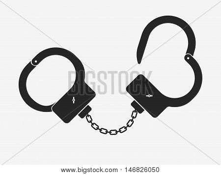 Handcuffs Icon Vector