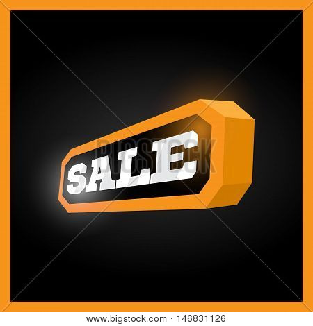 Exclusive Sale Vector Banner. Shoping Tag, Background And Coupon. Modern Retro Sport Style Logotype
