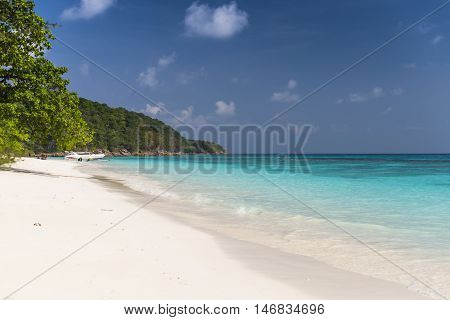 Sea scape from viewpoint at Tachai island, Phang nga, Thailand