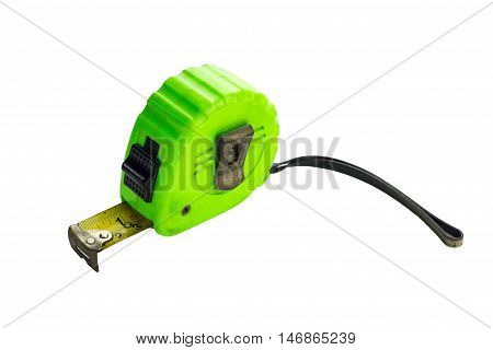 Tape Measure Isolated On The White Background.