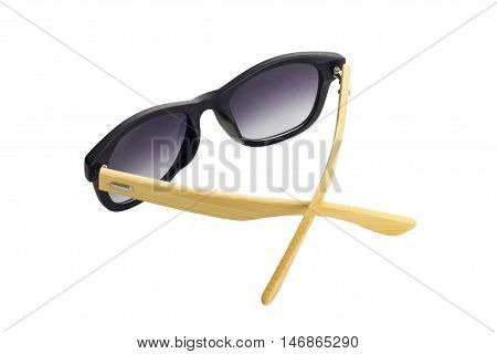 Sunglasses Isolated Against On The White Background.