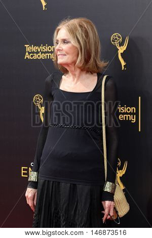 LOS ANGELES - SEP 11:  Gloria Steinem at the 2016 Primetime Creative Emmy Awards - Day 2 - Arrivals at the Microsoft Theater on September 11, 2016 in Los Angeles, CA