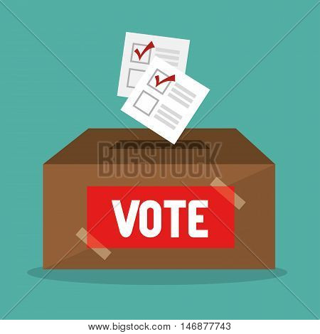 cartoon elections vote design vector illustration eps 10