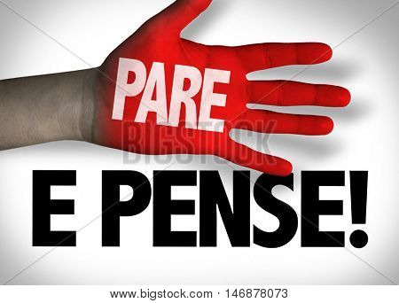 Stop and Think (in Portuguese)
