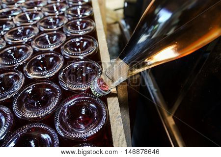 Automation Bottling Line For Produce Champagne In Alsace