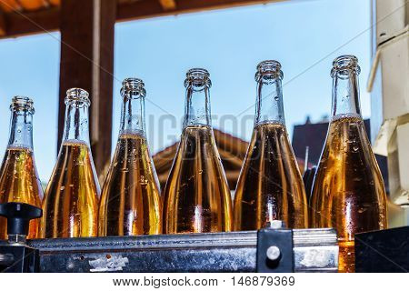 Automation Bottling Line For Produce Champagne In Alsace