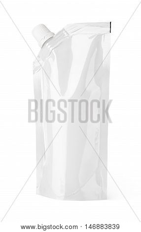 White Blank Spout Pouch With Cap Or Doy Pack