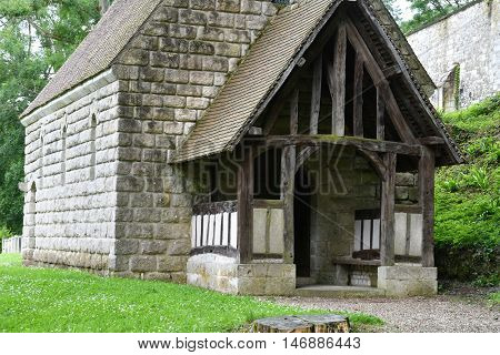 Saint Wandrille Rancon France - june 22 2016 : the Saint Wandrille abbey
