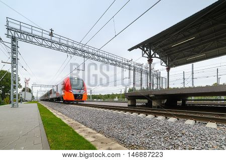 Lastochka Commuter Train. Moscow Central Circle Line.