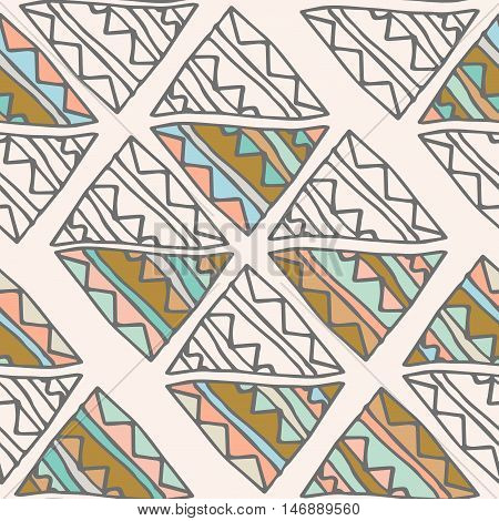 Seamless pattern. Endless background of geometric shapes. Arrow seamless pattern