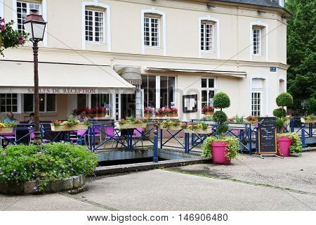 Cleres France - june 23 2016 : the village center
