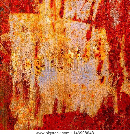 Texture of rusted steel, may be used as background