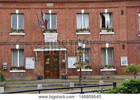 Cleres France - june 23 2016 : the city hall