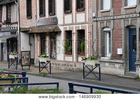 Cleres France - june 23 2016 : the village center