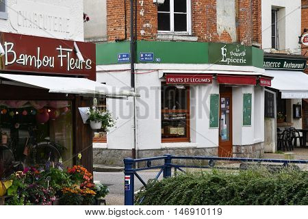 Cleres France - june 23 2016 : the village center