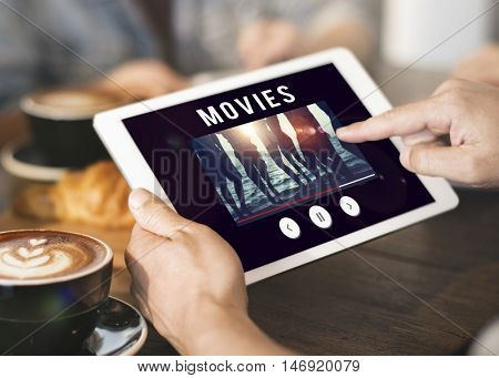 Video Entertainment Browsing Connect Digital Concept