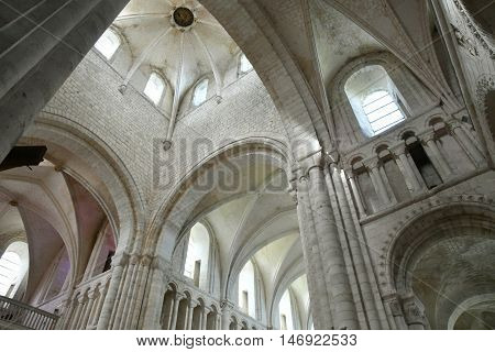 Saint Martin de Boscherville France - june 22 2016 : the Saint Georges abbey in Seine Maritime