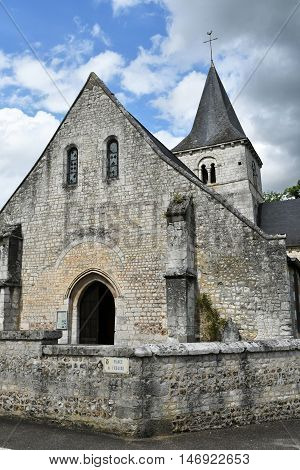 Saint Wandrille Rancon France - june 22 2016 : the Saint Michel church