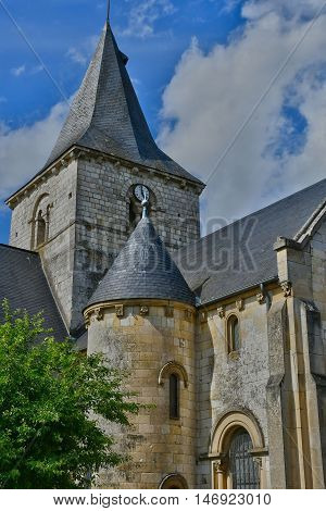 Saint Wandrille Rancon France - june 22 2016 : the Saint Michel church