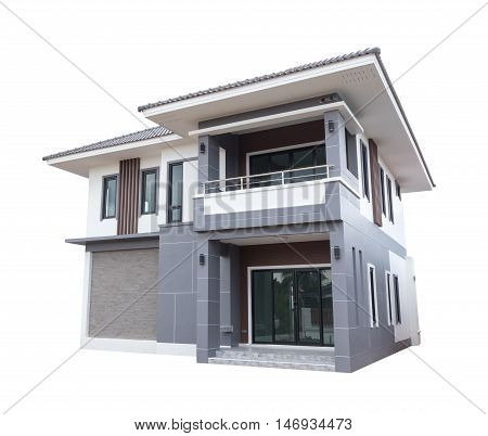 House Modern Contemporary Style Isolated On White