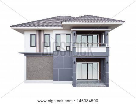 House Modern Contemporary Style Isolated On White