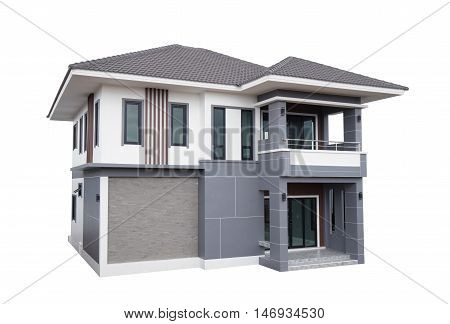 House Modern Contemporary Style Isolated On White