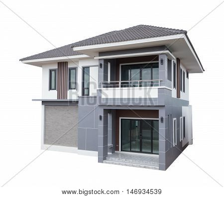 House Modern Contemporary Style Isolated On White