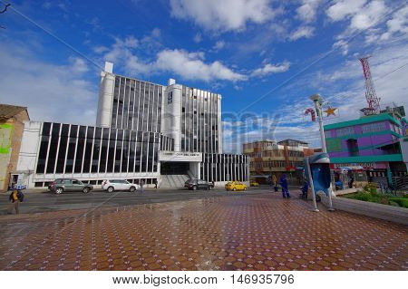 TULCAN, ECUADOR - JULY 3, 2016: tulcan is the highest city in ecuador at 2950m.