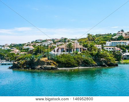 Hdr View Of Mahon Minorca