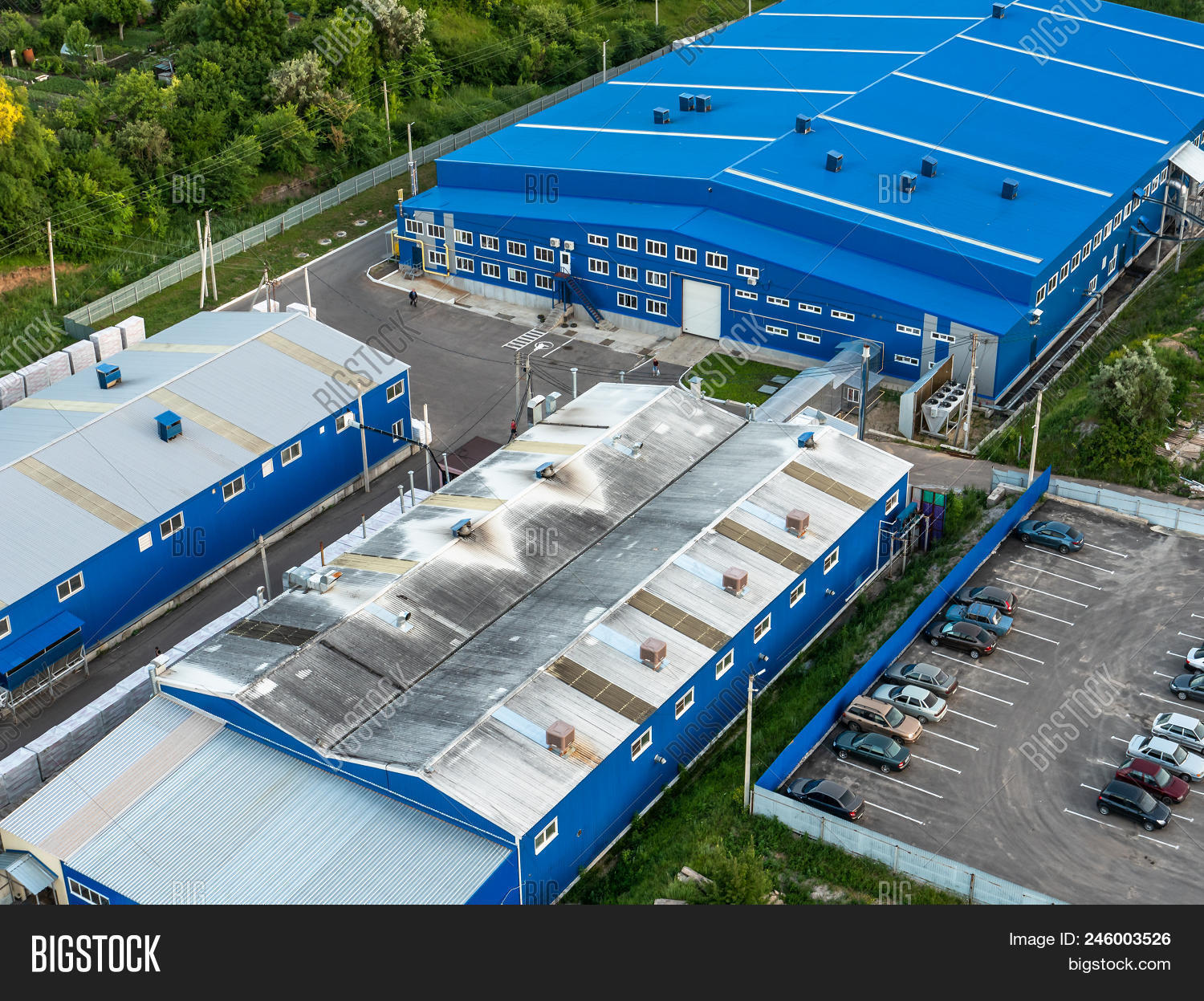 Aerial View Warehouse Image & Photo (Free Trial) Bigstock