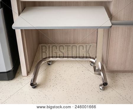 Lightweight Portable Medical Table For Tools. Overbed Table