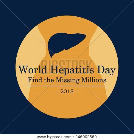 Vector Abstract Illustration For World Hepatitis Day. Creative Vector Design Illustration Template.