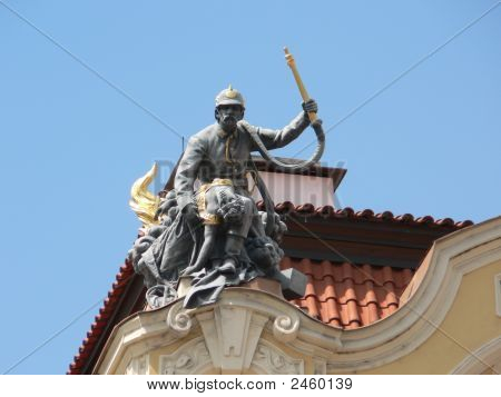 Prague Old fuego brigada Building