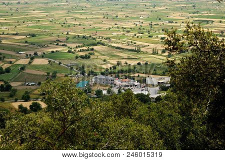 Sun Valley Of Greece. Lassithi Plateau On The Island Of Crete, Greece.