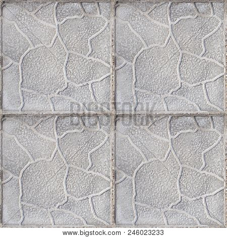 Abstract Seamless Pattern For Designers With Concrete Causeway Road
