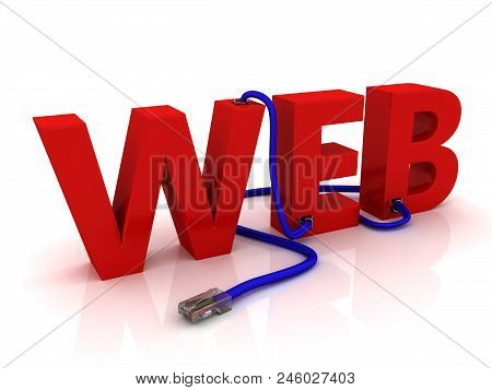 Online Services Concept Images. 3d Image Renderer