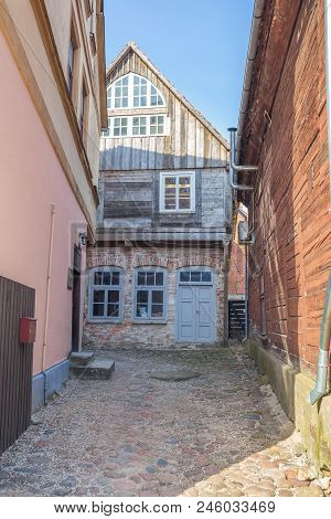 Old City Center At Kuldiga, Latvia.
