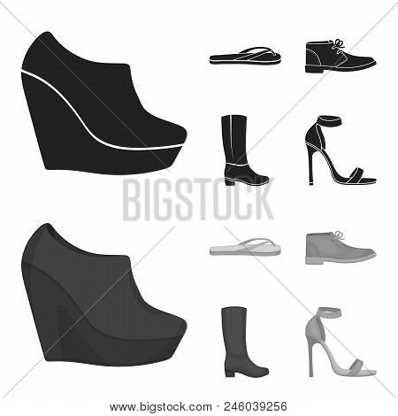 Autumn Black Shoes On A High Platform, Flip-flops Green For Relaxation, Sandy Men Autumn Shoes, High