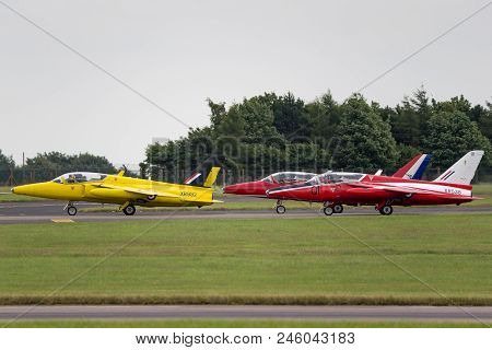 Raf Waddington, Lincolnshire, Uk - July 7, 2014: Former Royal Air Force (raf) 1950
