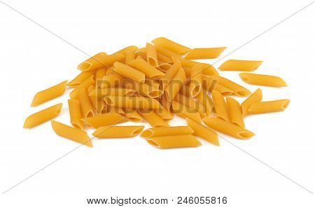Penne Pasta Isolated On A White Background