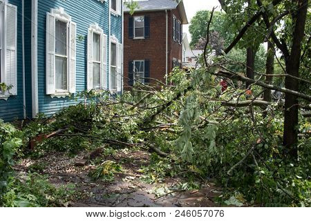 Storm Damage Close to House