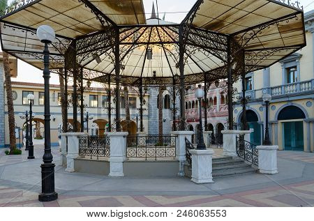 Sharm El Sheikh, Egypt - May 12, 2018: Architecture Of Business And Shopping And Entertainment Distr