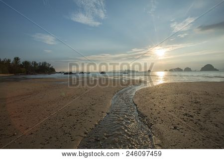 Beautiful Landscape With Sunset View In Tubkaek, Krabi Thailand