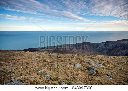 A Stunning View From Slieve Donard Towards Analong, Northern Ireland.