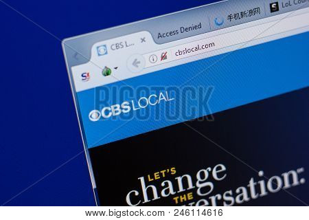 Ryazan, Russia - June 17, 2018: Homepage Of Cbslocal Website On The Display Of Pc, Url - Cbslocal.co