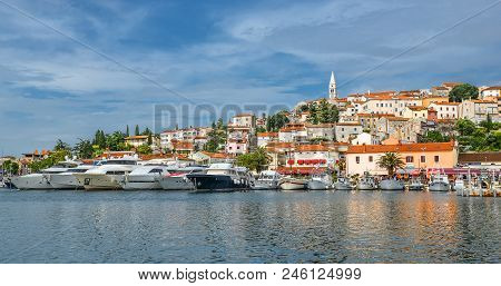 Vrsar, Croatia - May 22, 2018: Coastal Town Of Vrsar, Istria, Croatia. Vrsar - Beautiful Antique Cit