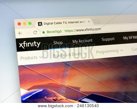 Amsterdam, The Netherlands - June 20, 2018: Official Website Xfinity, A Trade Name Of The Comcast Co