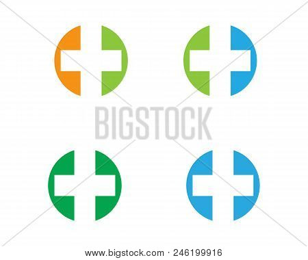 Health Medical Logo Template Vector Illustration Design
