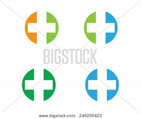 Health Medical Logo Template Vector Illustration Design